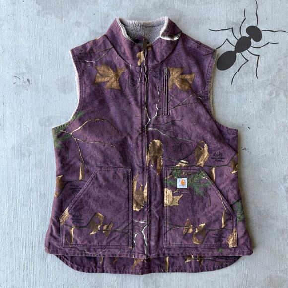 Carhartt Other - Vintage Y2K Carhartt WOMENS purple realtree work wear vest
